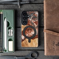 mini: Bewood Resin Case for Samsung Galaxy A37 5G - Planets - Venus with MagSafe with MagSafe (3)