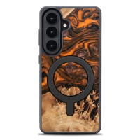 mini: Bewood Resin Case for Samsung Galaxy A37 5G - Orange with MagSafe (1)