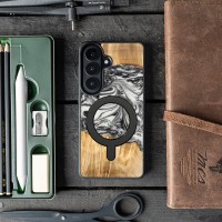 mini: Bewood Resin Case for Samsung Galaxy A37 5G - 4 Elements - Earth with MagSafe (3)