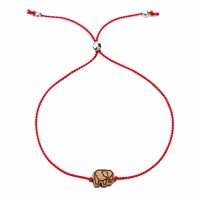 mini: Bewood Happiness Bracelet – Elephant – Red (1)