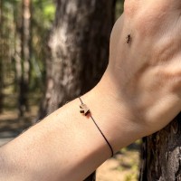 mini: Bransoletka Szczęścia Bewood - Korona - Czarna (3)