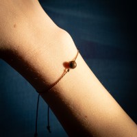 mini: Bransoletka Szczęścia Bewood - Niezapominajka - Beżowa (5)