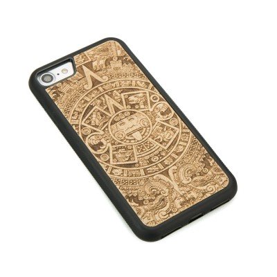 Apple iPhone 7/8 Aztec Calendar Anigre Wood Case
