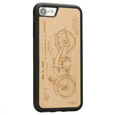 Apple iPhone 7/8 Harley Patent Anigre Wood Case