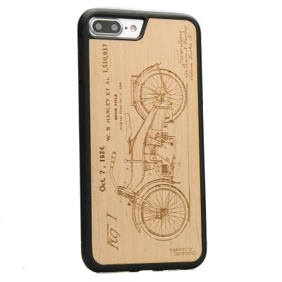 Apple iPhone 7 Plus / 8 Plus Harley Patent Anigre Wood Case