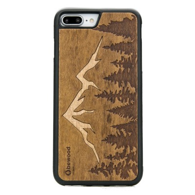 Apple iPhone 7 Plus / 8 Plus Mountains Imbuia Wood Case