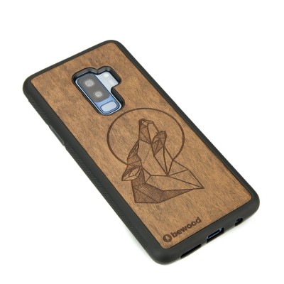 Samsung Galaxy S9+ Wolf Imbuia Wood Case