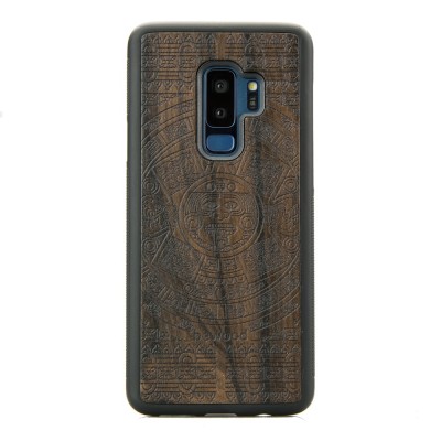 Samsung Galaxy S9+ Aztec Calendar Ziricote Wood Case