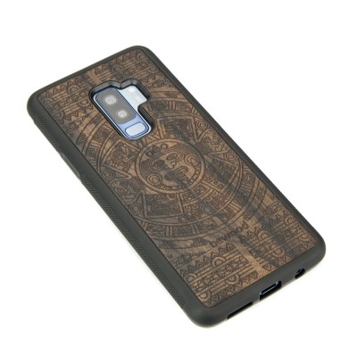 Samsung Galaxy S9+ Aztec Calendar Ziricote Wood Case