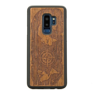 Samsung Galaxy S9+ Compass Merbau Wood Case