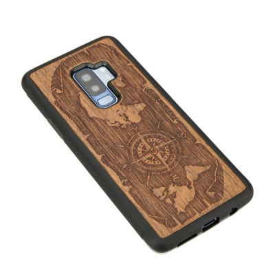 Samsung Galaxy S9+ Compass Merbau Wood Case