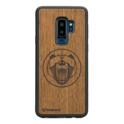 Samsung Galaxy S9+ Bear Merbau Wood Case