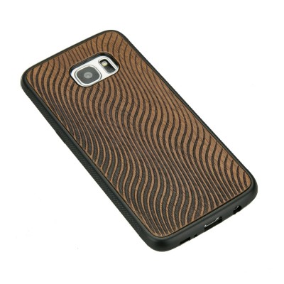Samsung Galaxy S7 Edge Waves Merbau Wood Case
