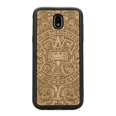 Samsung Galaxy J5 2017 Aztec Calendar Anigre Wood Case