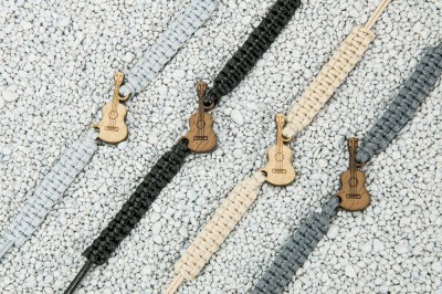 Wooden Bracelet Gitara Anigre Cotton