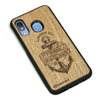 Samsung Galaxy A40 Sailor Oak Wood Case
