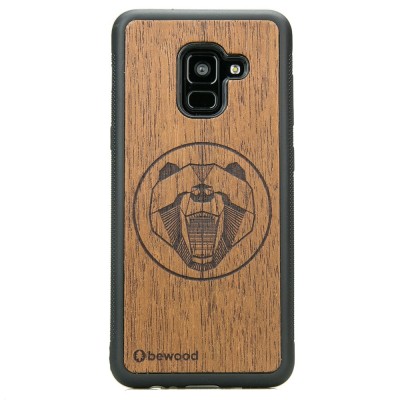Samsung Galaxy A8 2018 Bear Merbau Wood Case