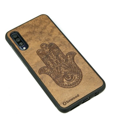 Samsung Galaxy A70 Hamsa Imbuia Wood Case