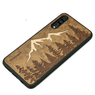 Samsung Galaxy A70 Mountains Imbuia Wood Case