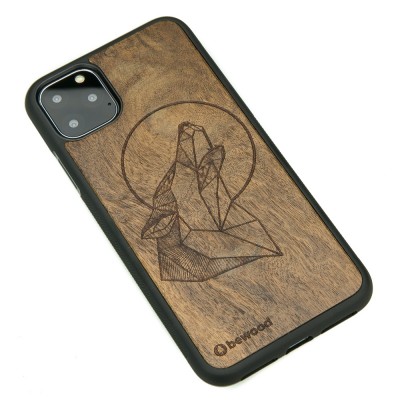 iPhone 11 PRO MAX Wolf Imbuia Wood Case