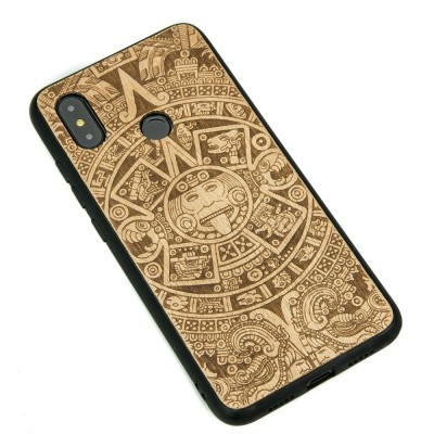 Xiaomi Mi 8 Aztec Calendar Anigre Wood Case