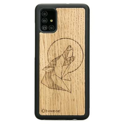 Samsung Galaxy A51 Wolf Oak Wood Case