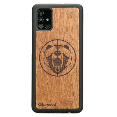 Samsung Galaxy A51 Bear Merbau Wood Case