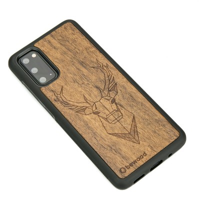Samsung Galaxy S20 Deer Imbuia Wood Case