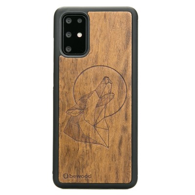 Samsung Galaxy S20 Plus Wolf Imbuia Wood Case