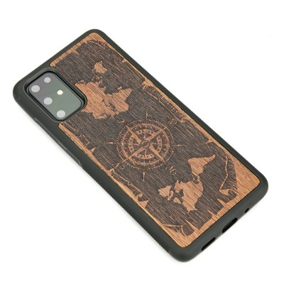 Samsung Galaxy S20 Plus Compass Merbau Wood Case