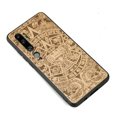 Xiaomi Mi Note 10 / Note 10 Pro Aztec Calendar Anigre Wood Case