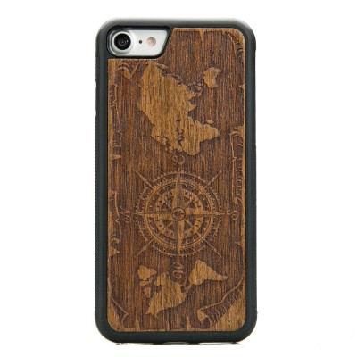 Apple iPhone SE 2020 Compass Merbau Wood Case