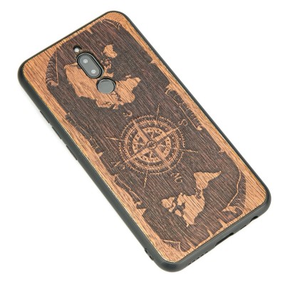 Xiaomi Redmi 8 Compass Merbau Wood Case