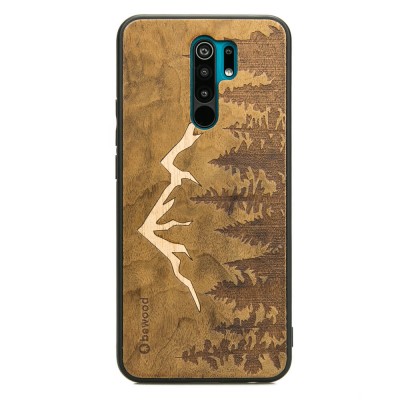Xiaomi Redmi 9 Mountains Imbuia Wood Case