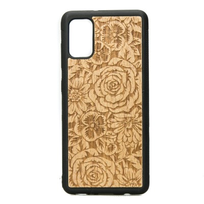 Samsung Galaxy A41 Roses Anigre Wood Case