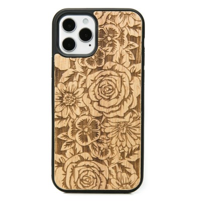 Apple iPhone 12 / 12 Pro Roses Anigre Wood Case