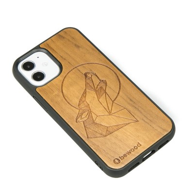Apple iPhone 12 Mini Wolf Imbuia Wood Case