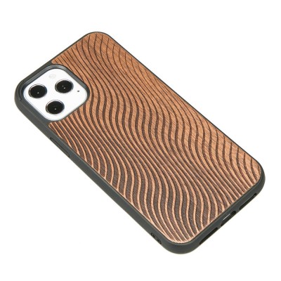 Apple iPhone 12 Pro Max Waves Merbau Wood Case