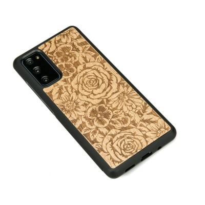 Samsung Galaxy S20 FE Roses Anigre Wood Case