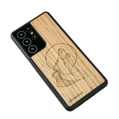 Samsung Galaxy S21 Ultra Wolf Oak Wood Case