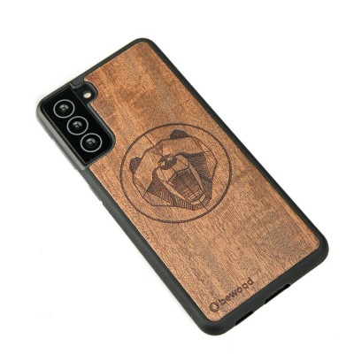 Samsung Galaxy S21 Plus Bear Merbau Wood Case