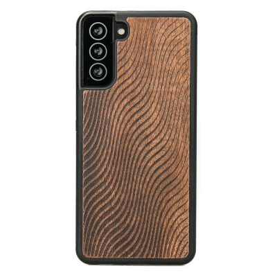 Samsung Galaxy S21 Plus Waves Merbau Wood Case