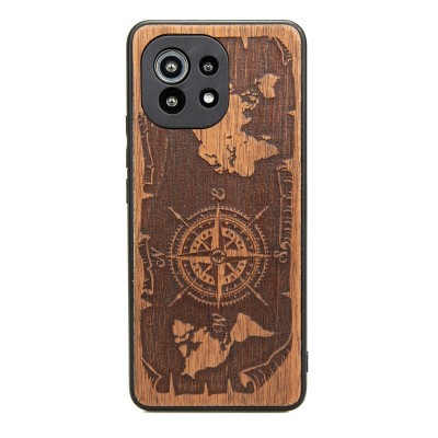 Xiaomi Mi 11 Compass Merbau Wood Case