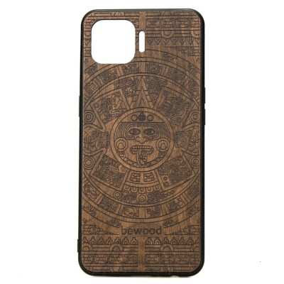 OPPO Reno 4  Lite Aztec Calendar Ziricote Wood Case