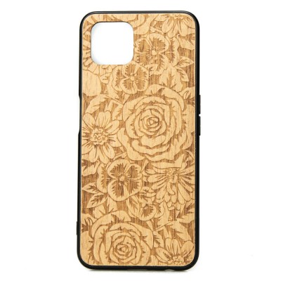 OPPO Reno 4 Z Roses Anigre Wood Case