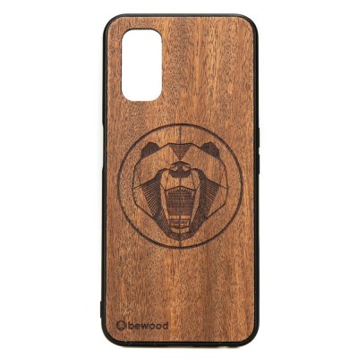 Realme 7 5G Bear Merbau Wood Case