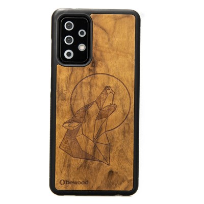 Samsung Galaxy A72 5G Wolf Imbuia Wood Case