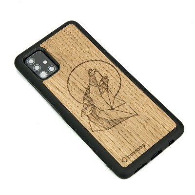 Samsung Galaxy A71 5G Wolf Oak Wood Case