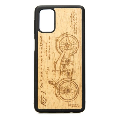 Samsung Galaxy 31s Harley Patent Anigre Wood Case