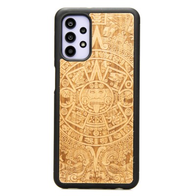 Samsung Galaxy A32 5G Aztec Calendar Anigre Wood Case